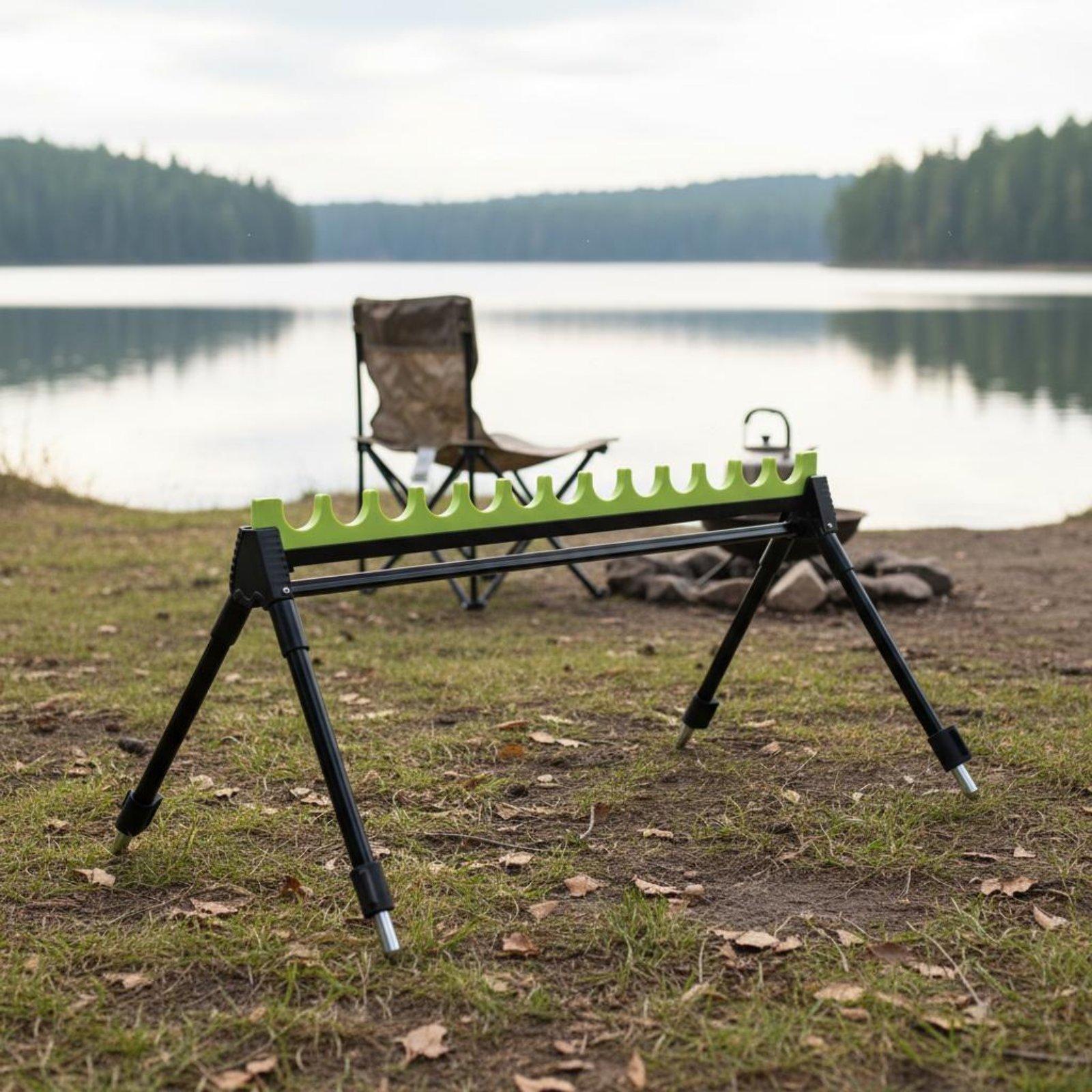 Fishing Rod Telescopic - Support de canne à pêche multi-emplacements,