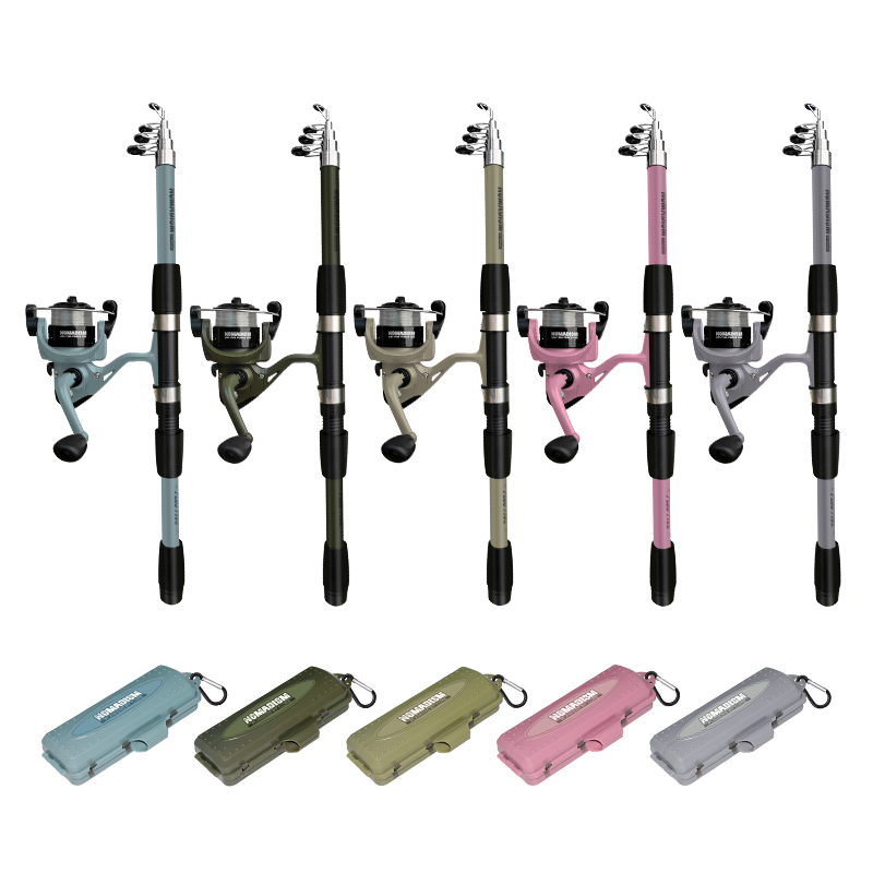 Fishing Rod Combo - Canne à pêche spinning en fibre