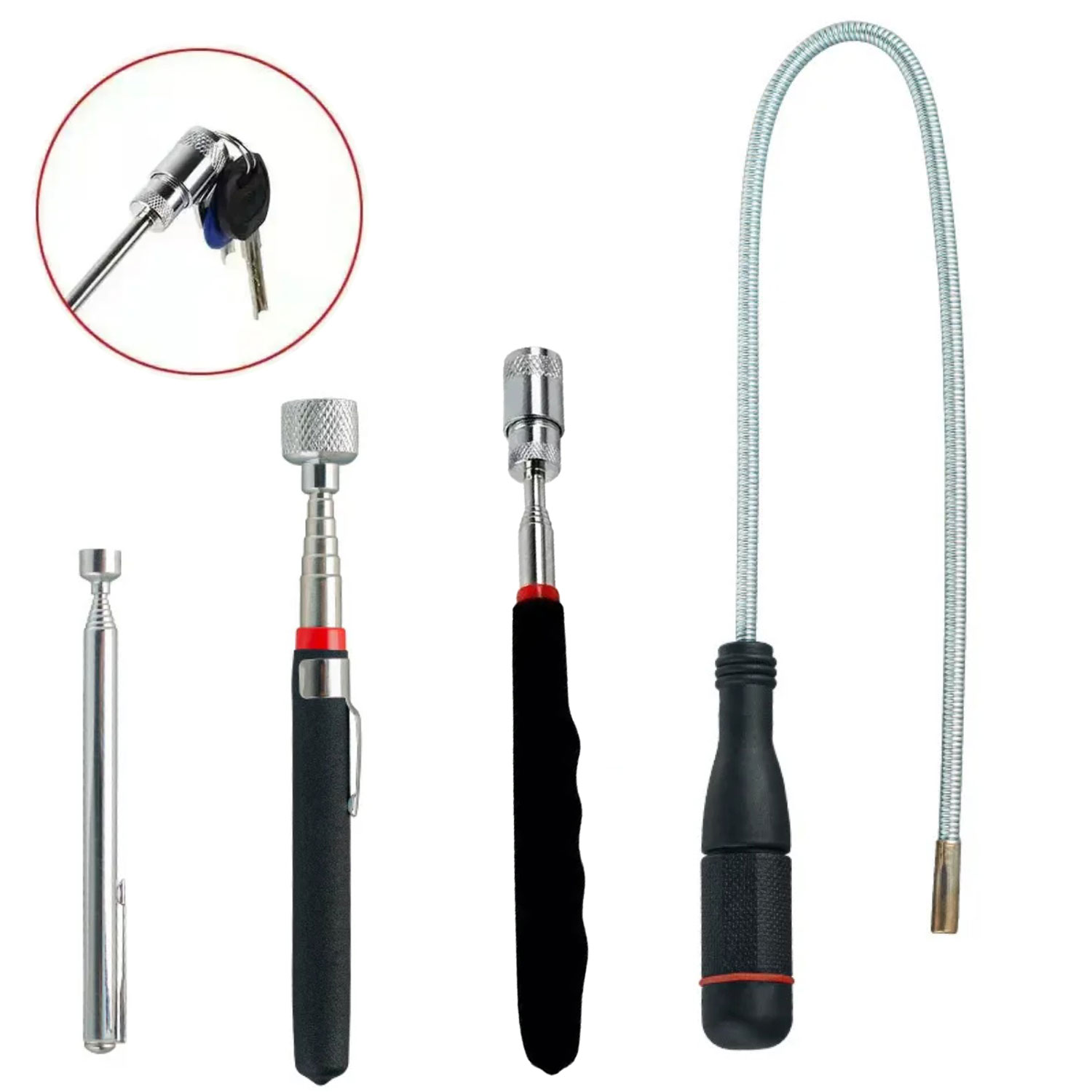 Fishing Rod Travel - Tige de ramassage réglable, mini outil