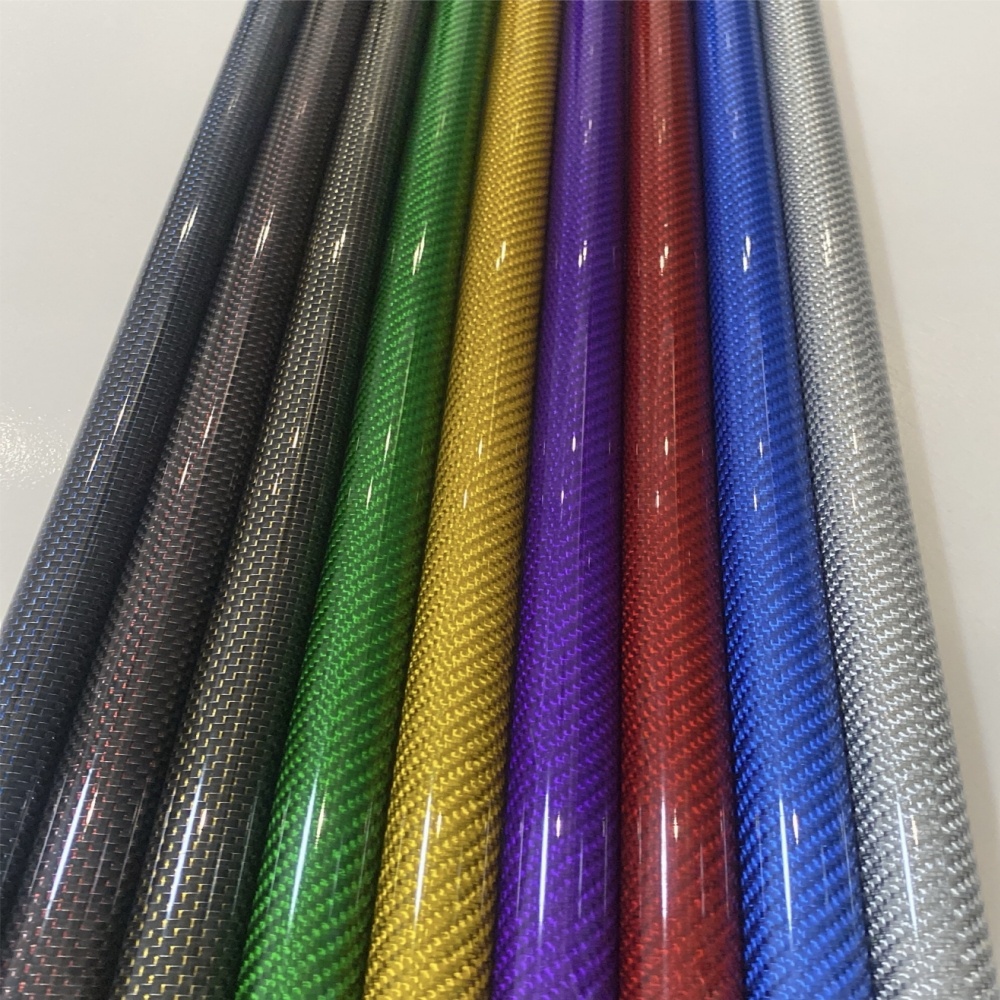 Fishing Rod Carbon Fiber - Tube en fibre de carbone couleur