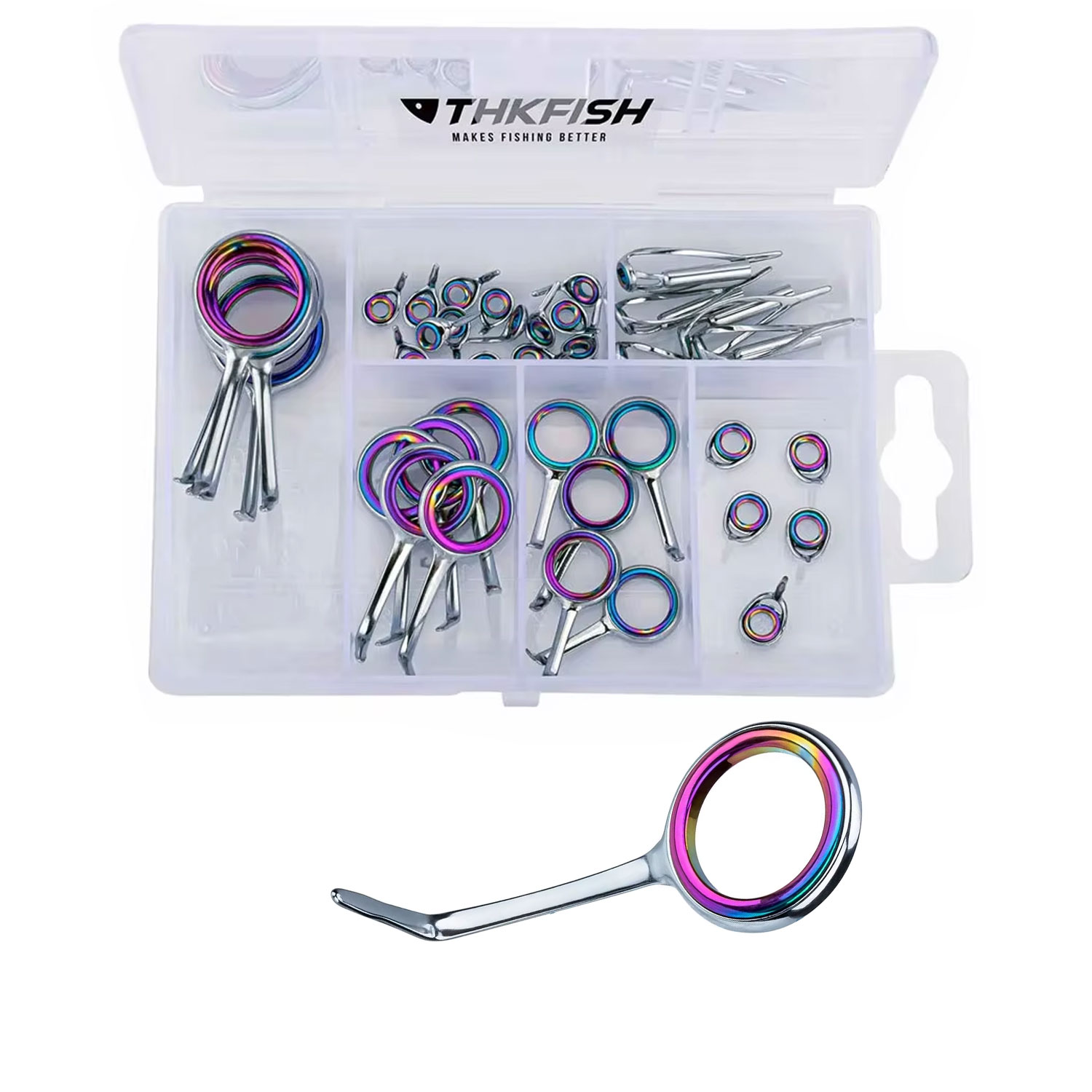 Fishing Rod Building Kit - Kit de matiques de guides colorés