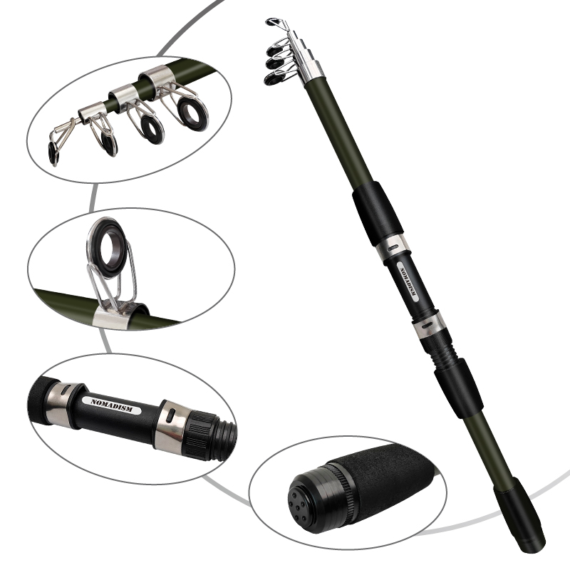 Canne à pêche spinning en fibr - Fishing Rod Combo avis et prix