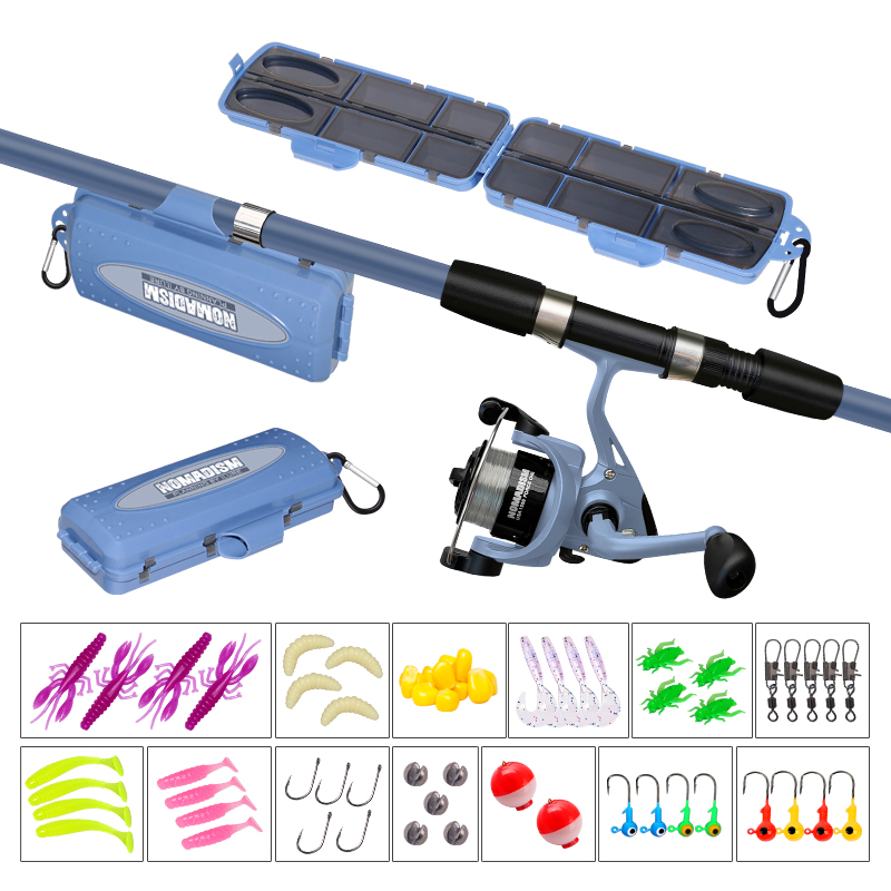 Canne à pêche spinning en fibr - Fishing Rod Combo avis et prix