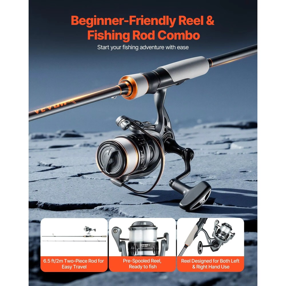 Canne à pêche en fibre de carb - Fishing Rod Combo avis et prix