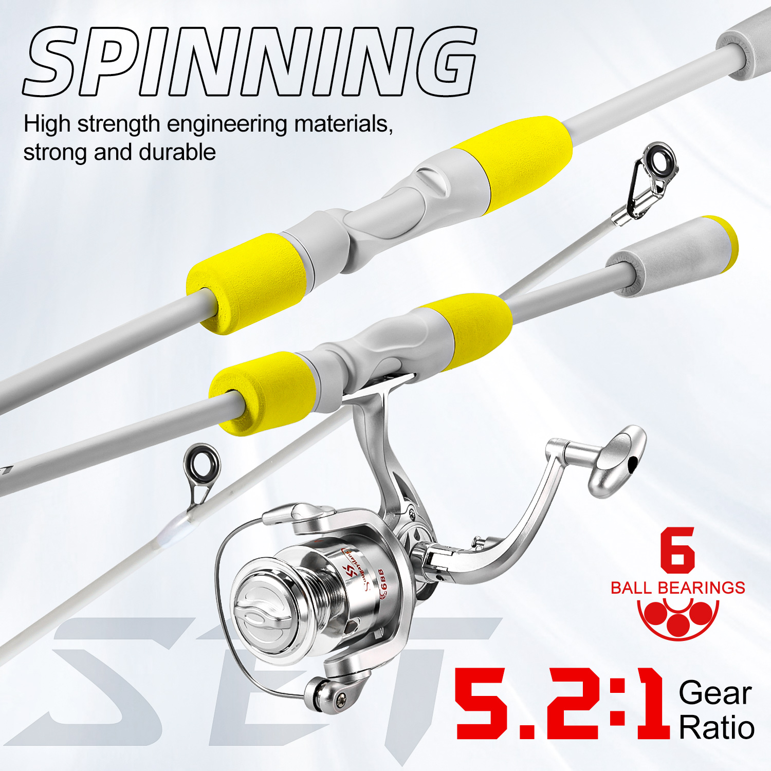Sougayilang 2 sections canne à - Fishing Rod Combo avis et prix